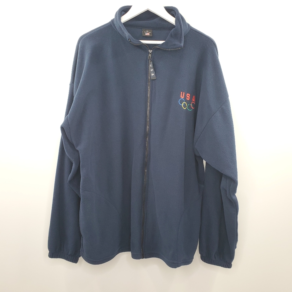 Olympics USA Fleece Full Zip Jacket Dark Blue XXL